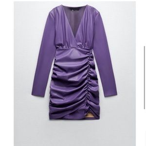 Zara purple dress, size M, never worn